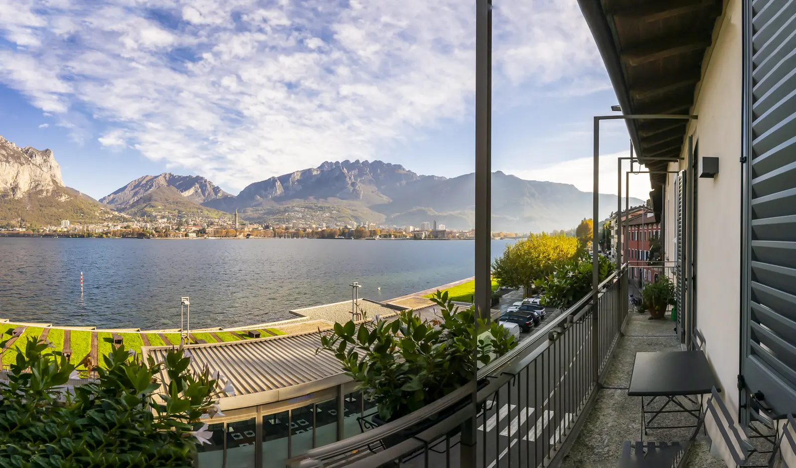 Junior Suite balcony overlooking Lake Como